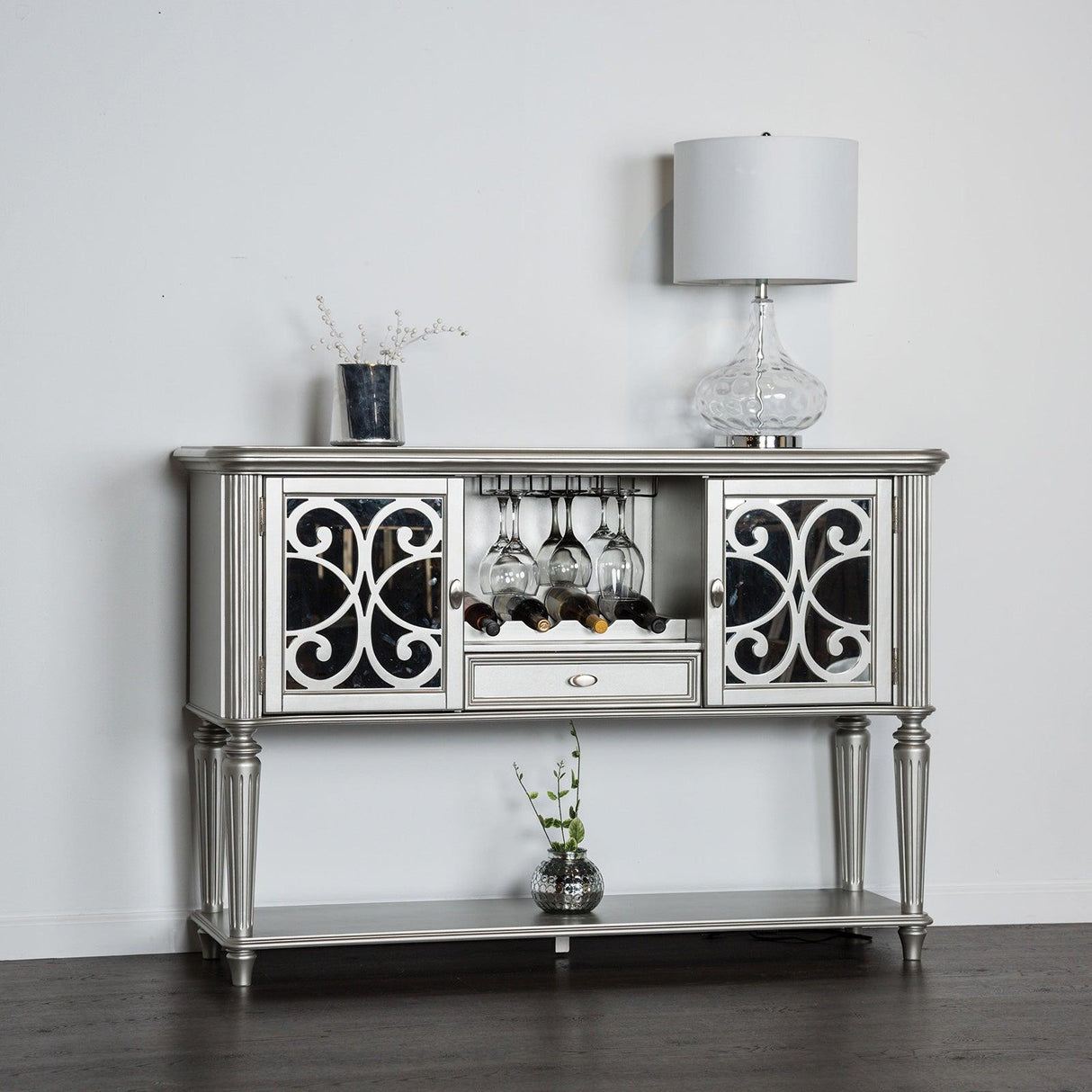 Melodi Parc Silver Server by Furniture of America at Eve Furniture