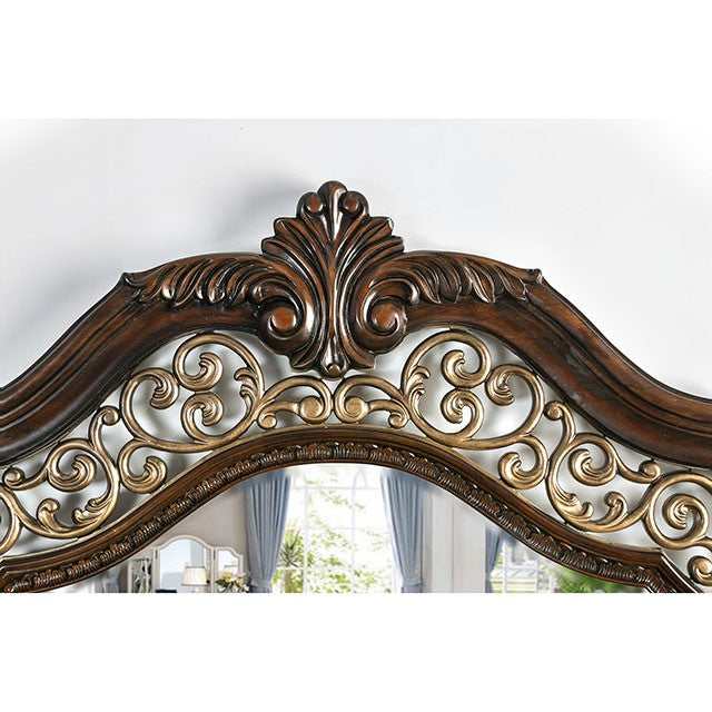 Menodora Brown Cherry California King Bed by Furniture of America at Eve Furniture