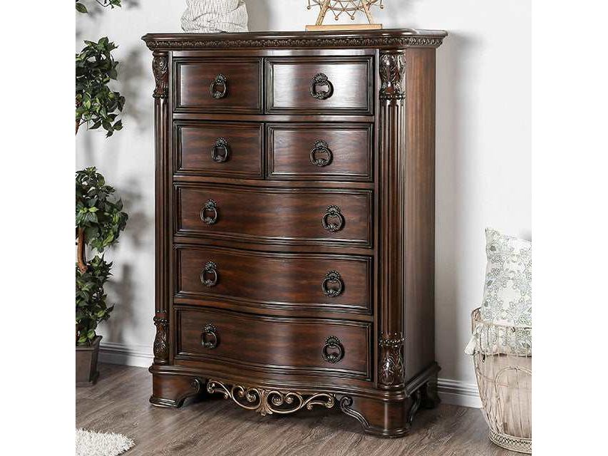 Menodora Brown Cherry Chest by Furniture of America at Eve Furniture