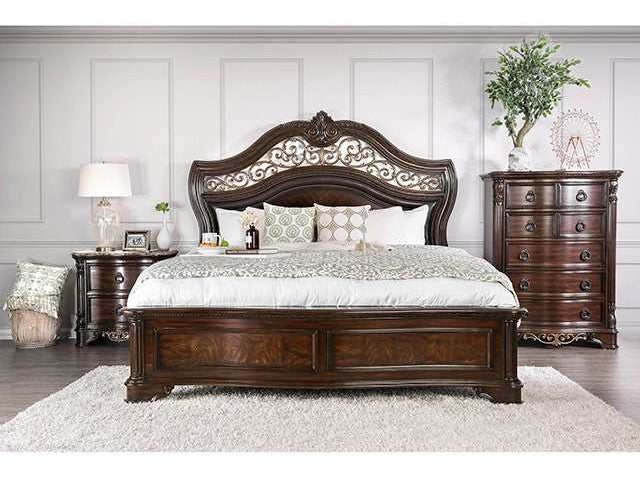 Menodora Brown Cherry Dresser Only by Furniture of America at Eve Furniture