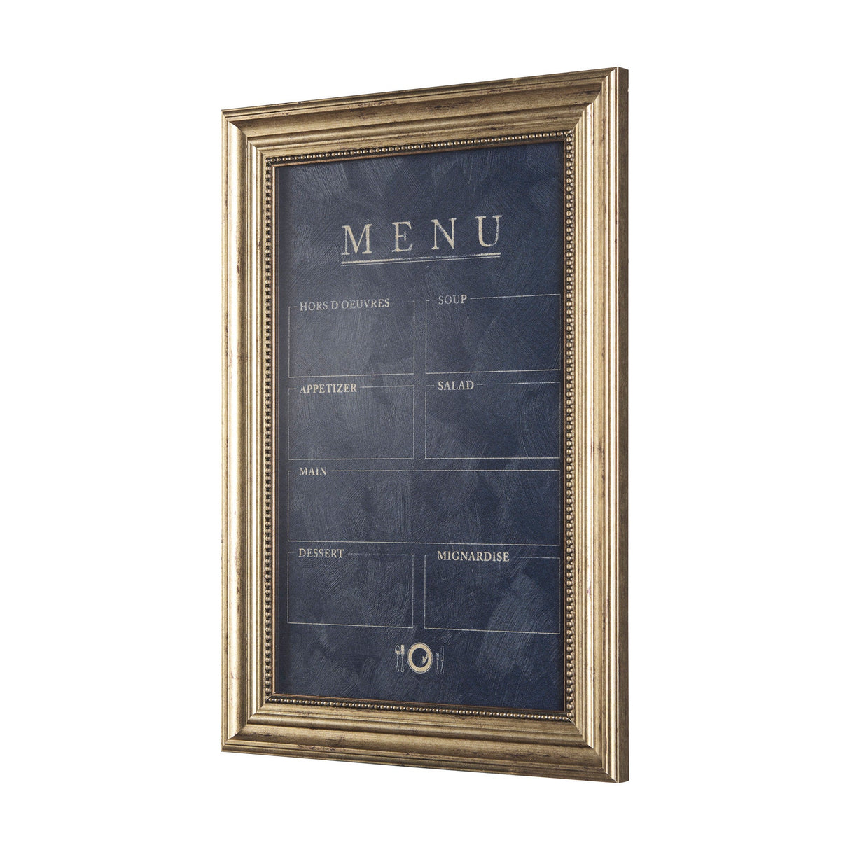 MENU II by Mercana Studio a Hand Embellished Textured Framed Art Print Matted under Glass by Mercana at Eve Furniture