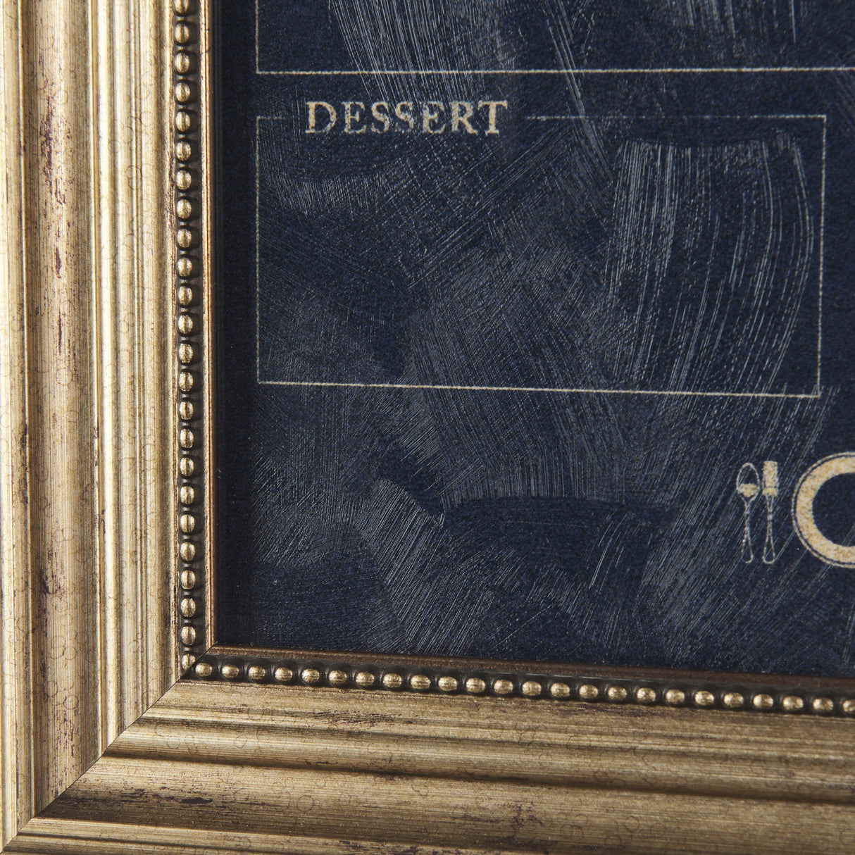MENU II by Mercana Studio a Hand Embellished Textured Framed Art Print Matted under Glass by Mercana at Eve Furniture