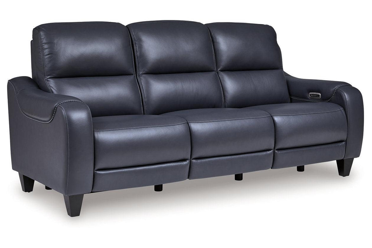 Mercomatic Ocean Dual Power Reclining Sofa and Loveseat by Ashley at Eve Furniture