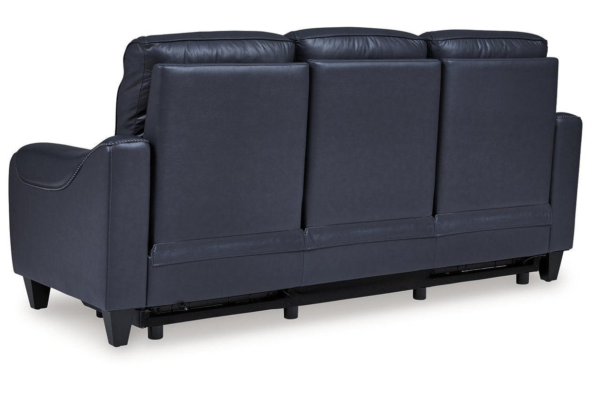 Mercomatic Ocean Dual Power Reclining Sofa and Loveseat by Ashley at Eve Furniture