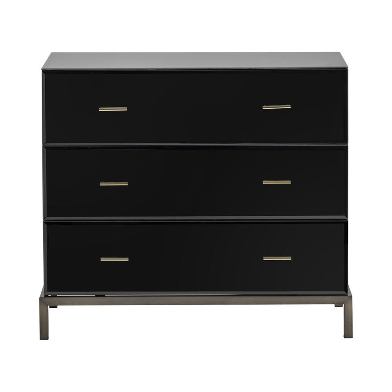 Mercury Black Chest by Crestview at Eve Furniture