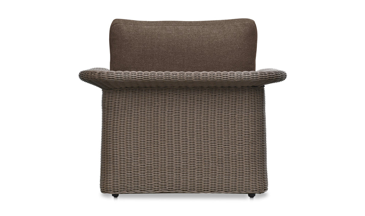Meredith Outdoor Accent Chair Brown by Moe's Home at Eve Furniture