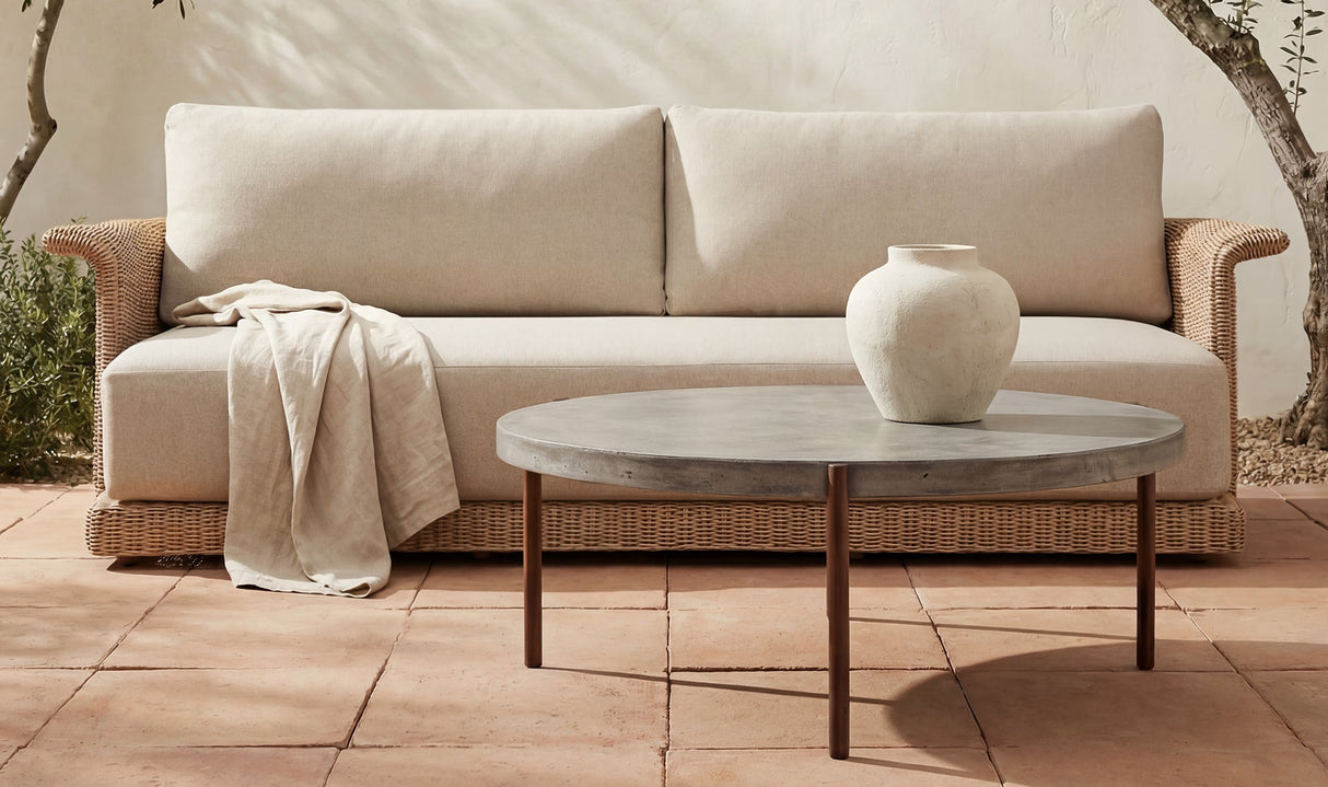 Meredith Outdoor Sofa Beige by Moe's Home at Eve Furniture