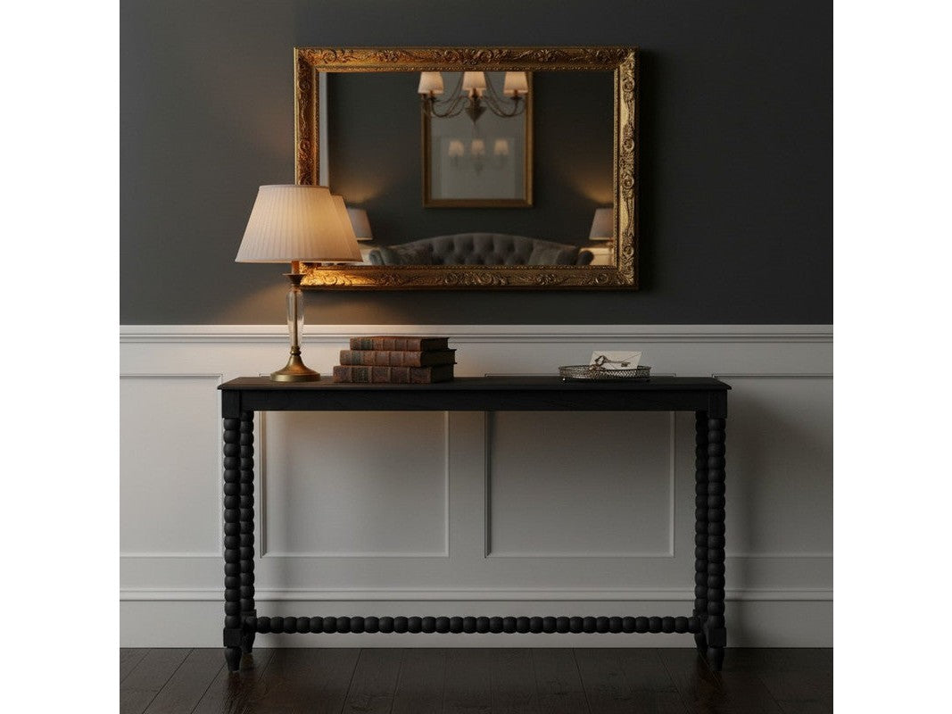 Meridian Black Console Table by Crestview at Eve Furniture