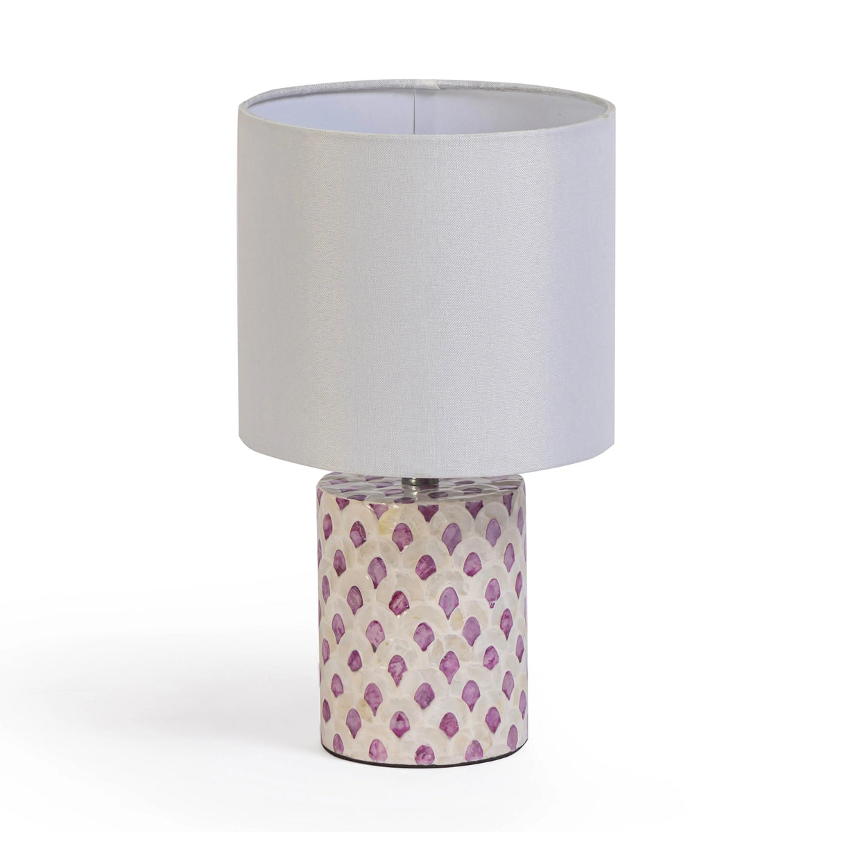 Merlot White Capiz Shell Table Lamp by TOV Furniture at Eve Furniture