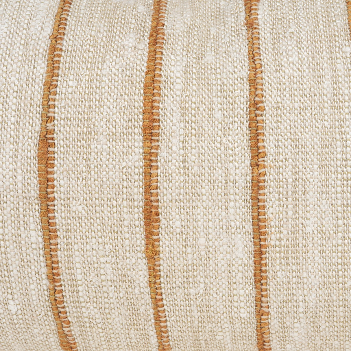 Merrick Lumbar Natural Beige w/ Orange Stripes Decorative Pillow by Mercana at Eve Furniture