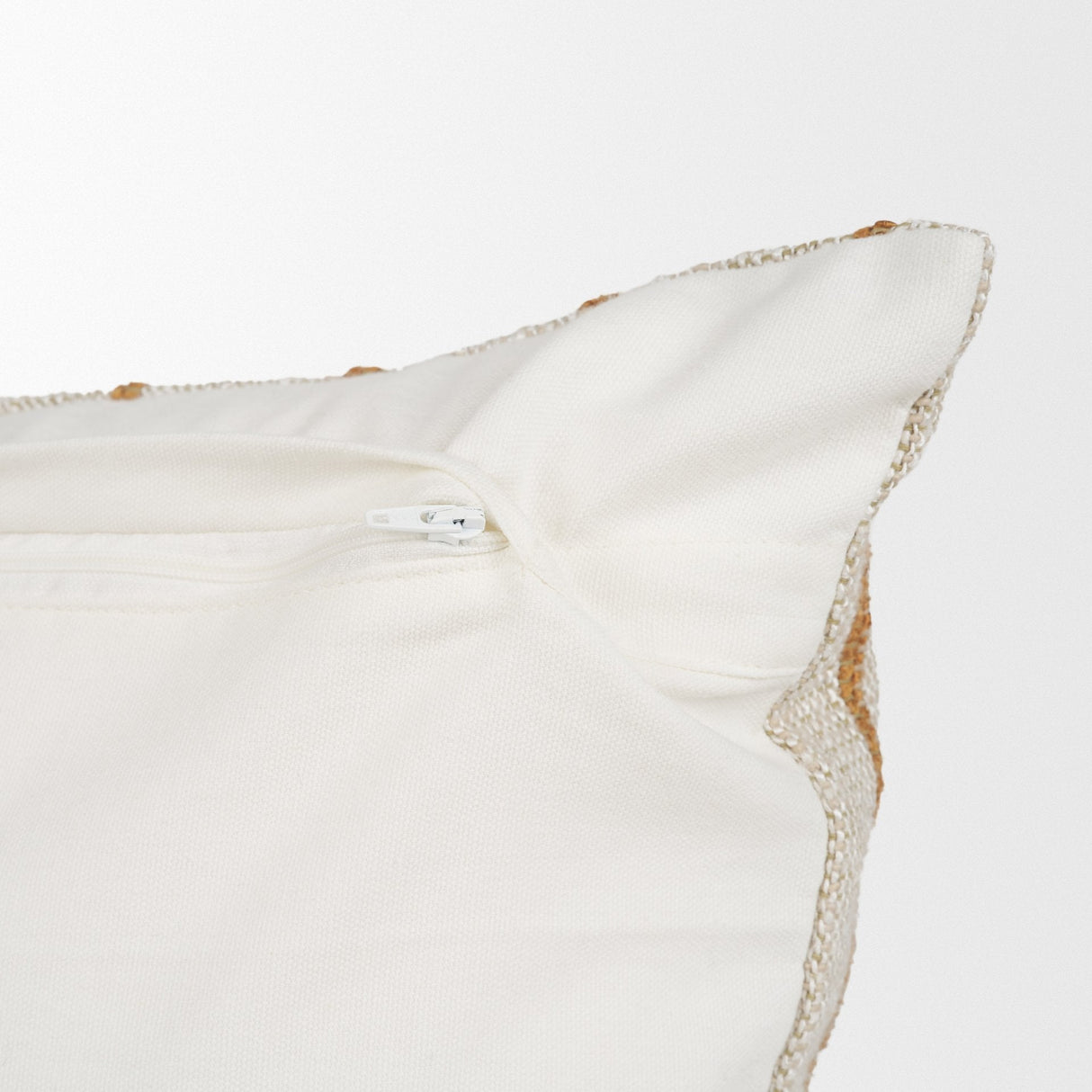 Merrick Lumbar Natural Beige w/ Orange Stripes Decorative Pillow by Mercana at Eve Furniture