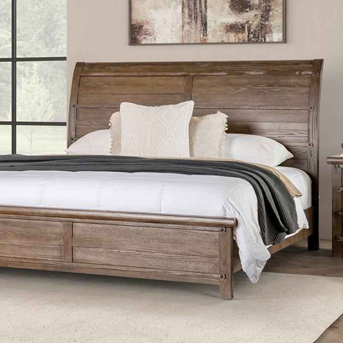 Merthyr Brown 4-Piece Queen Bedroom Set by Furniture of America at Eve Furniture