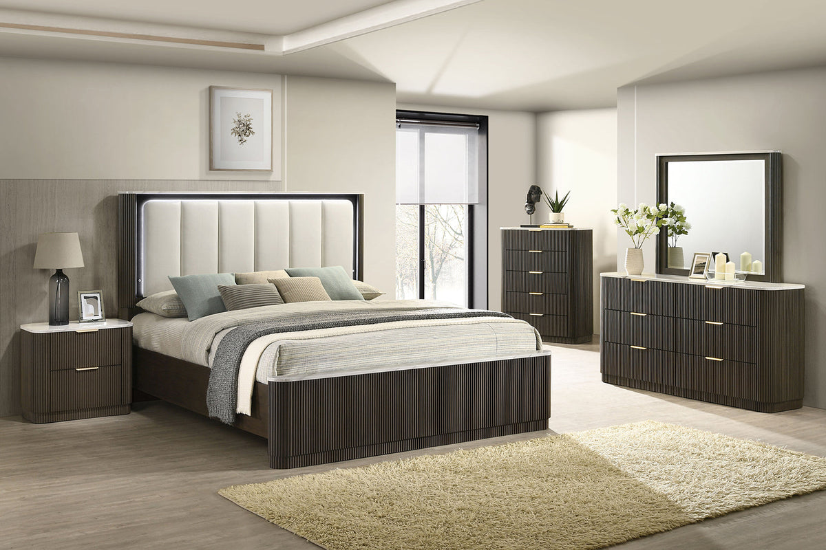 Merthyr Dark Walnut Chest by Furniture of America at Eve Furniture