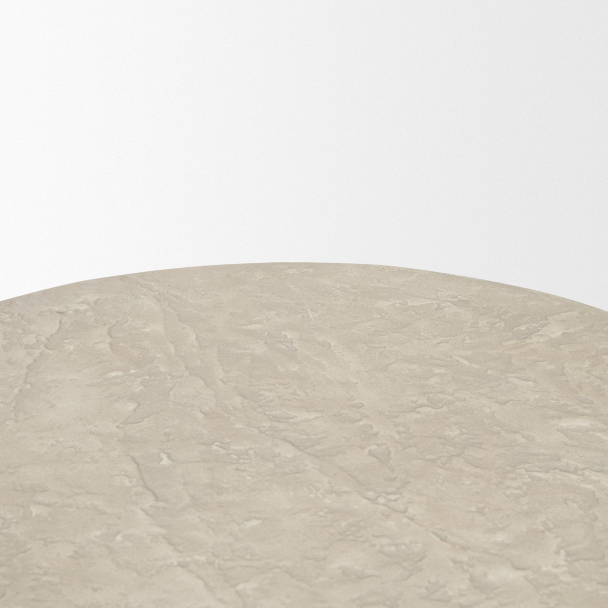 Mesa Round Stone Finish Pillar Accent Table by Mercana at Eve Furniture