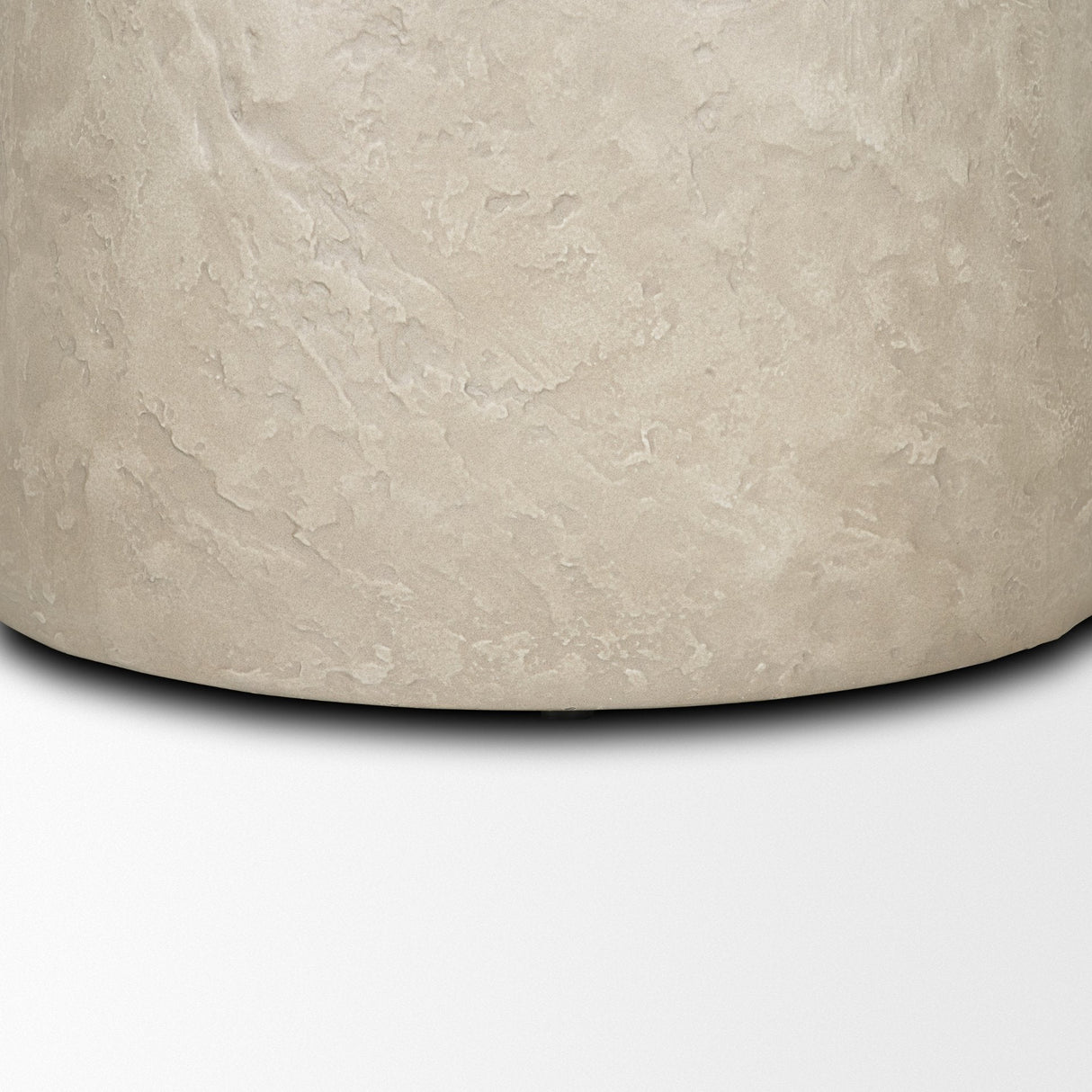 Mesa Round Stone Finish Pillar Accent Table by Mercana at Eve Furniture