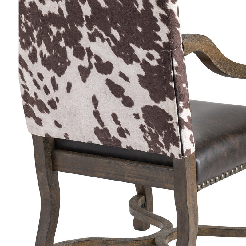 Mesquite Ranch Brown/White Arm Chair by Crestview at Eve Furniture