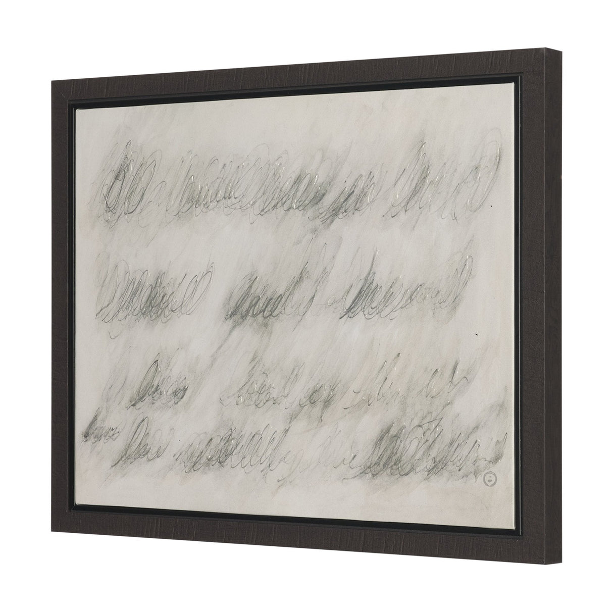 Message I by Mercana Studio Hand-Embellished Textured Framed Canvas Artwork by Mercana at Eve Furniture