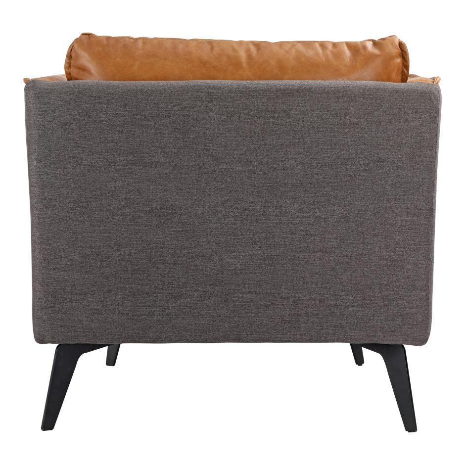 Messina Leather Armchair by Moe's Home at Eve Furniture