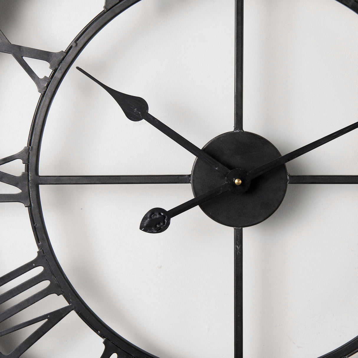 Mething Gray Medium Farmhouse Wall Clock by Mercana at Eve Furniture