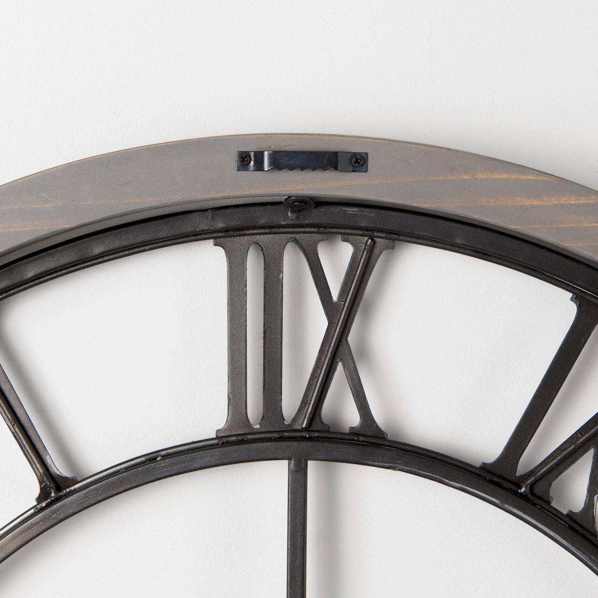 Mething Gray Medium Farmhouse Wall Clock by Mercana at Eve Furniture