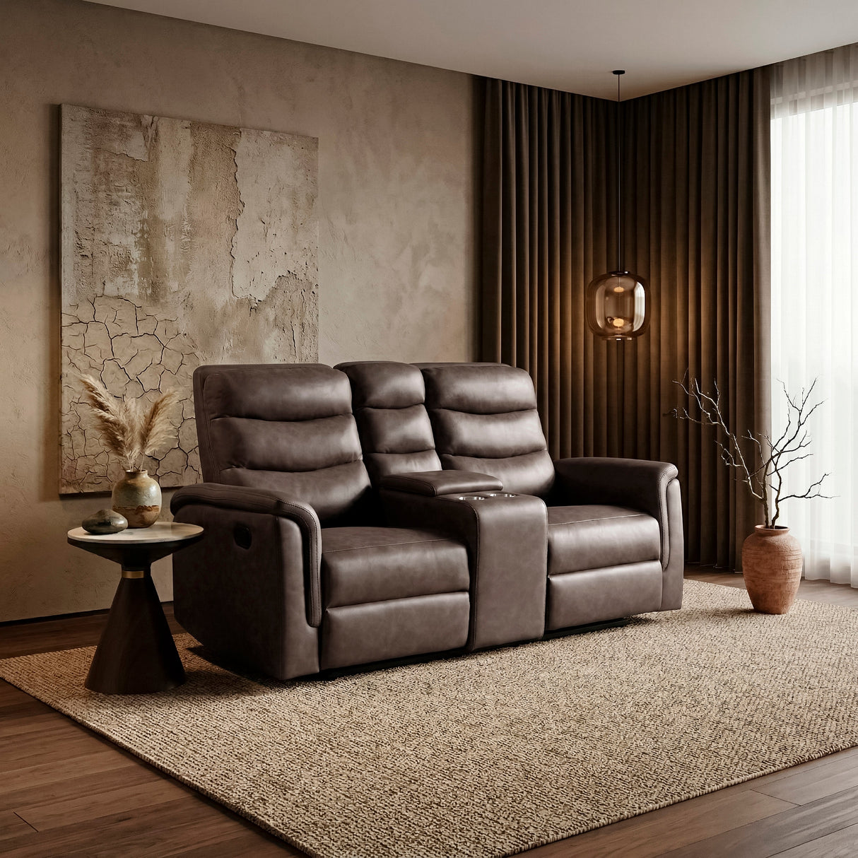 Metric Brown 2-Piece Reclining Living Room Set by Homelegance at Eve Furniture