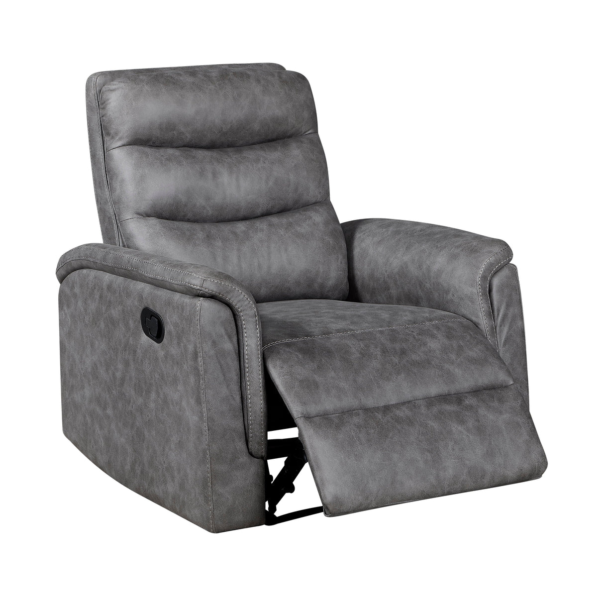 Metric Gray Reclining Chair by Homelegance at Eve Furniture