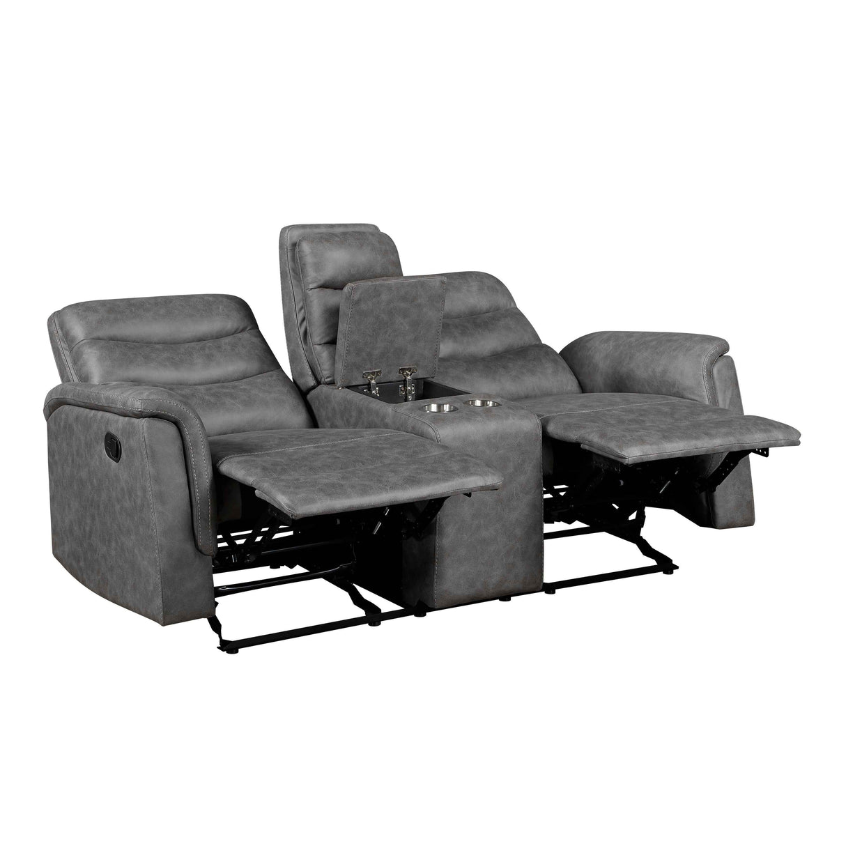 Metric Gray Reclining Living Room Set by Homelegance at Eve Furniture
