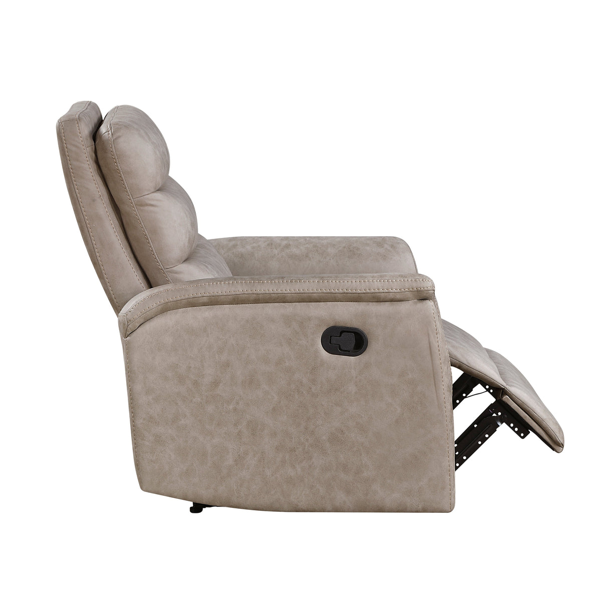 Metric Taupe Reclining Chair by Homelegance at Eve Furniture