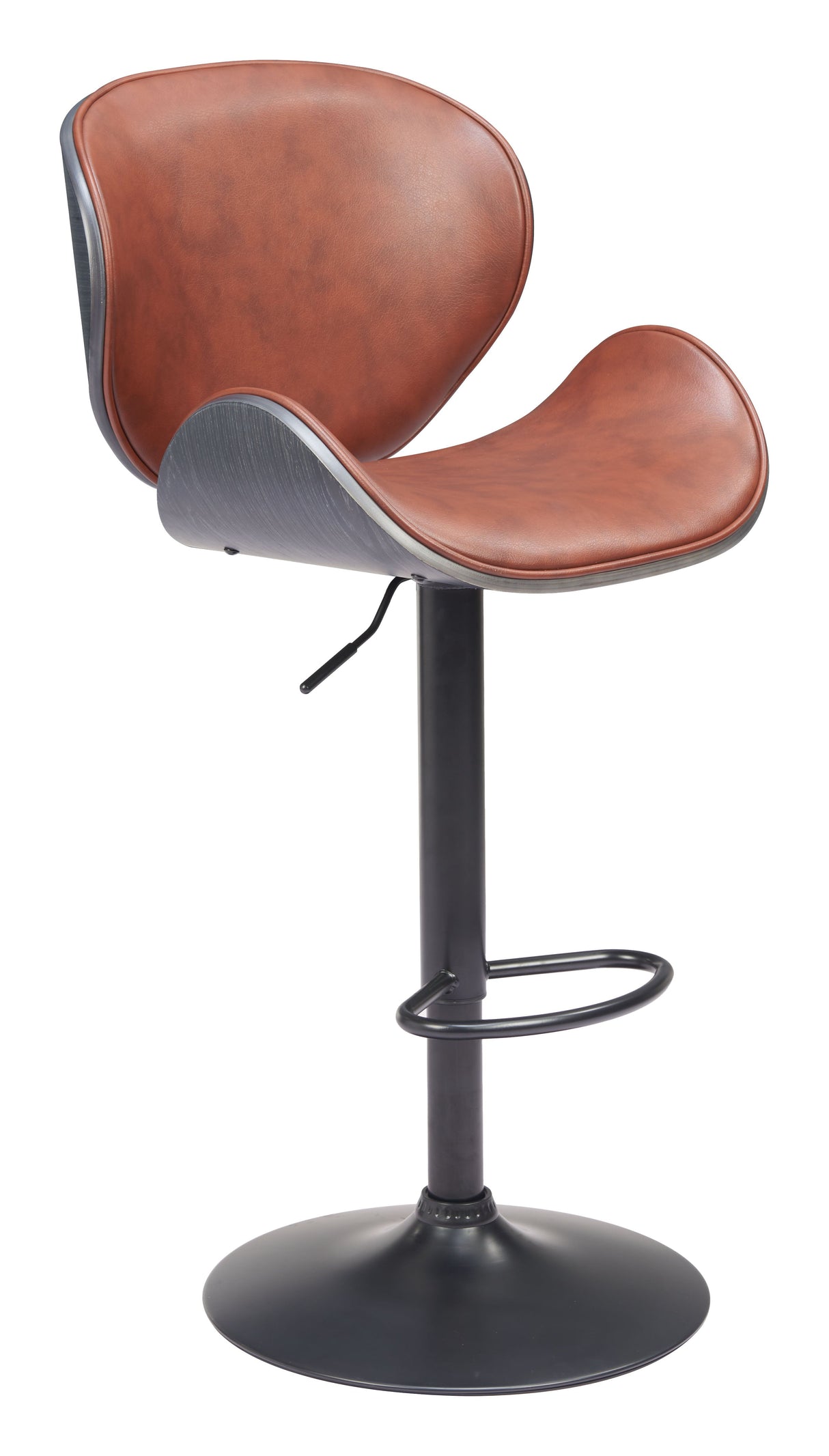 Meyane Brown Barstool by Zuomod at Eve Furniture