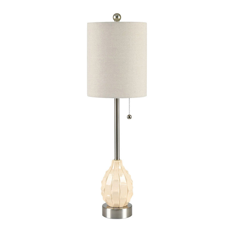 Meyer Cream/Silver Buffet Lamp (Set of 2) by Crestview at Eve Furniture