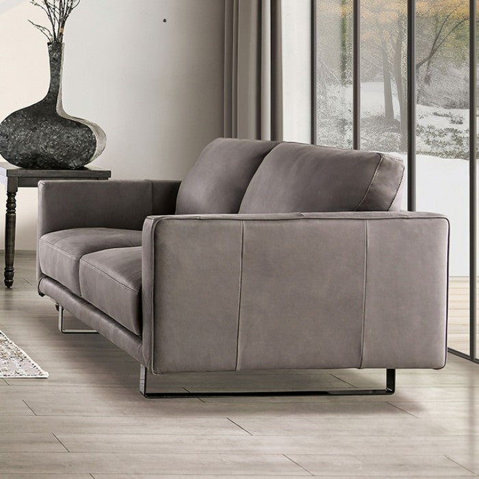 Mezzanotte Gray Loveseat by Furniture of America at Eve Furniture