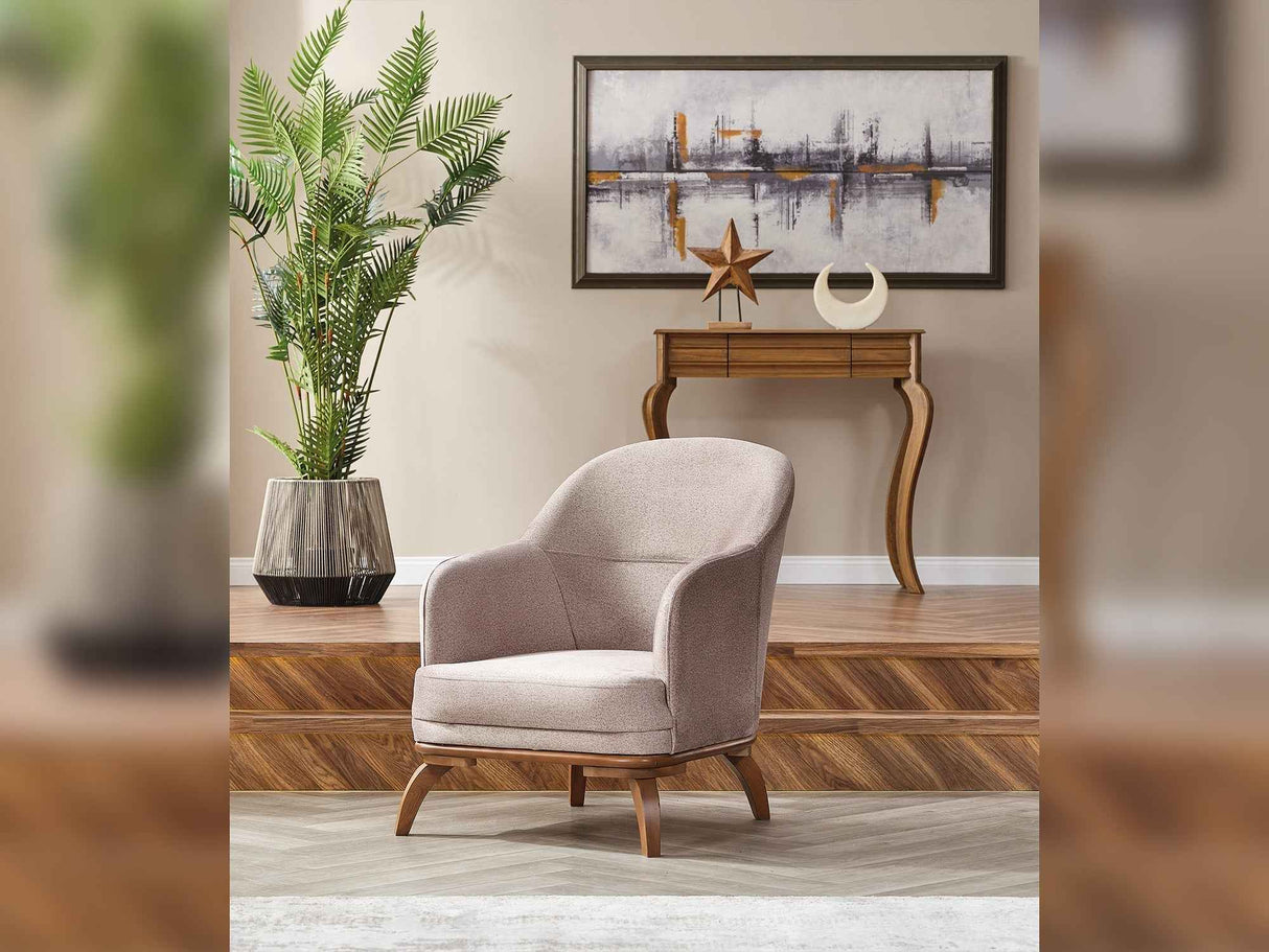 Mia Beige Chair by Furnia at Eve Furniture