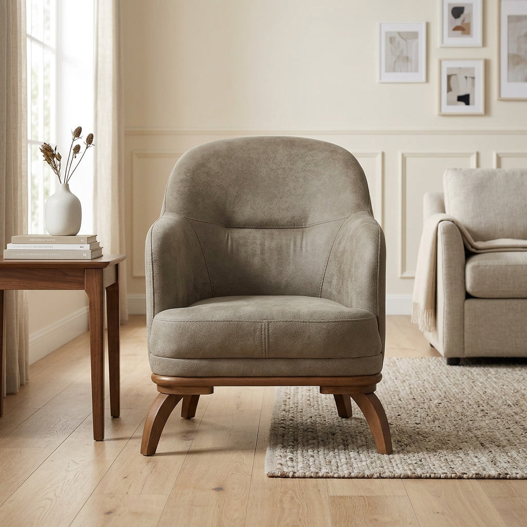 Mia Beige Chair by Furnia at Eve Furniture