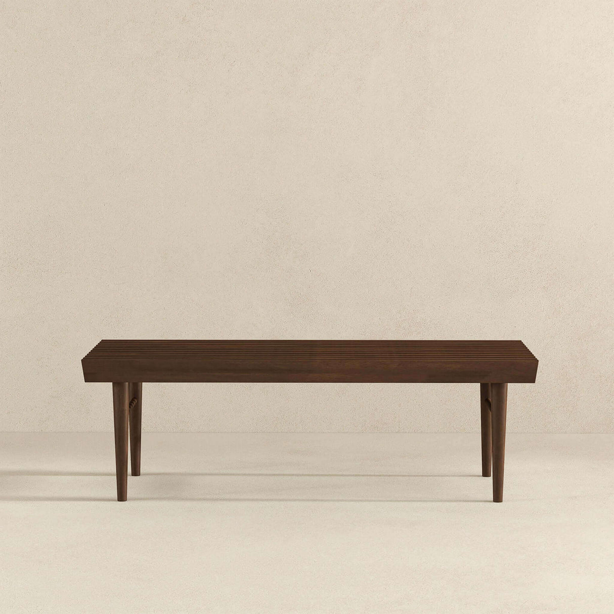 Mia Mid Century Modern Solid Wood Bench by Ashcroft Furniture at Eve Furniture