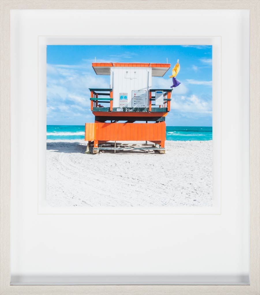 Miami Beach I by Richard Silver a Framed Photo Art Print Matted under Glass by Mercana at Eve Furniture