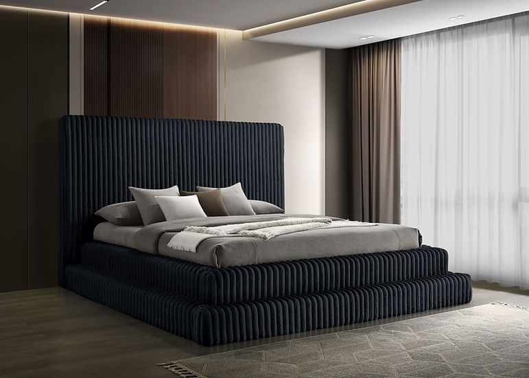 Micah Black King Platform Bed by New Era Innovations at Eve Furniture