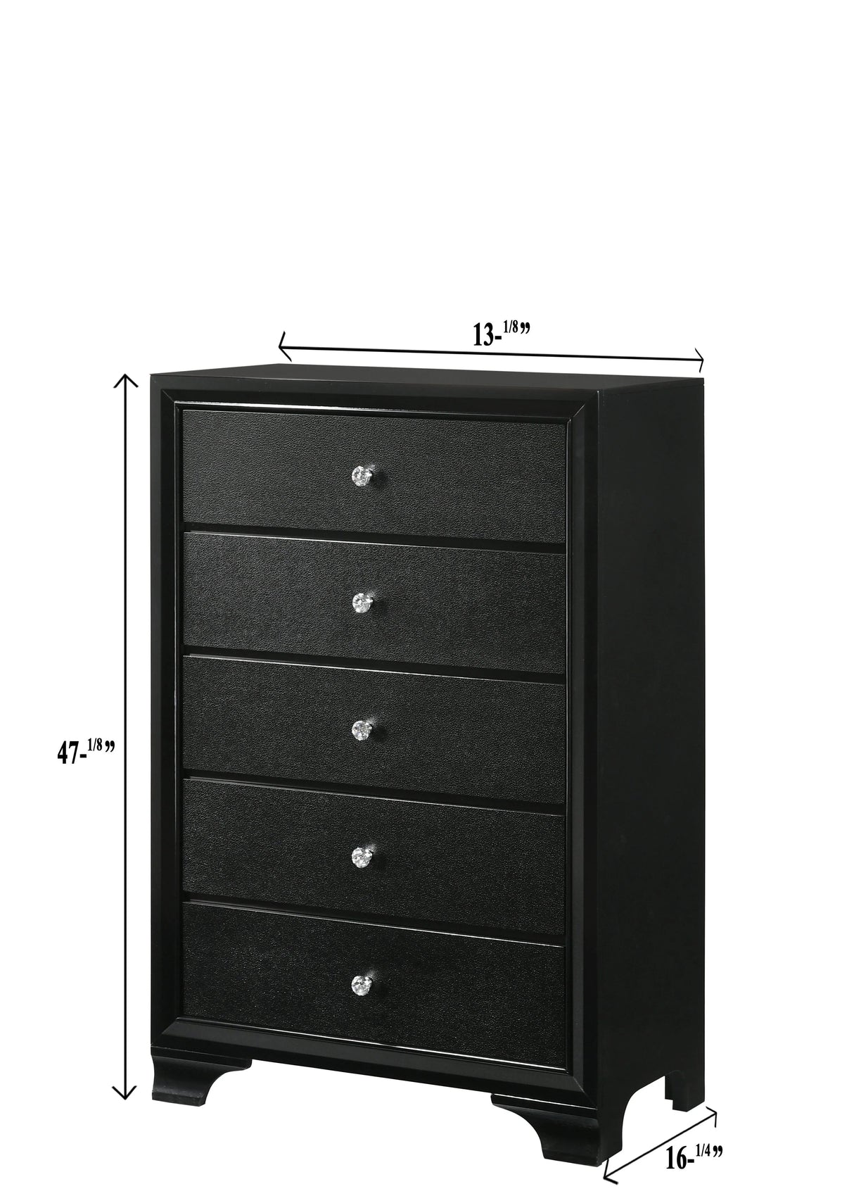 Micah Black LED Upholstered Panel Bedroom Set by Crown Mark at Eve Furniture