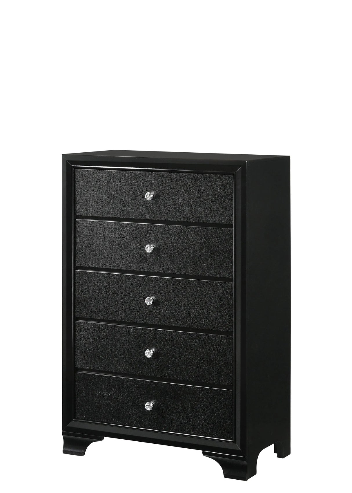 Micah Black LED Upholstered Panel Bedroom Set by Crown Mark at Eve Furniture
