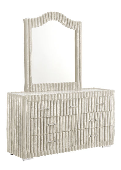 Micah w/Henley Cream Bedroom Set by New Era Innovations at Eve Furniture