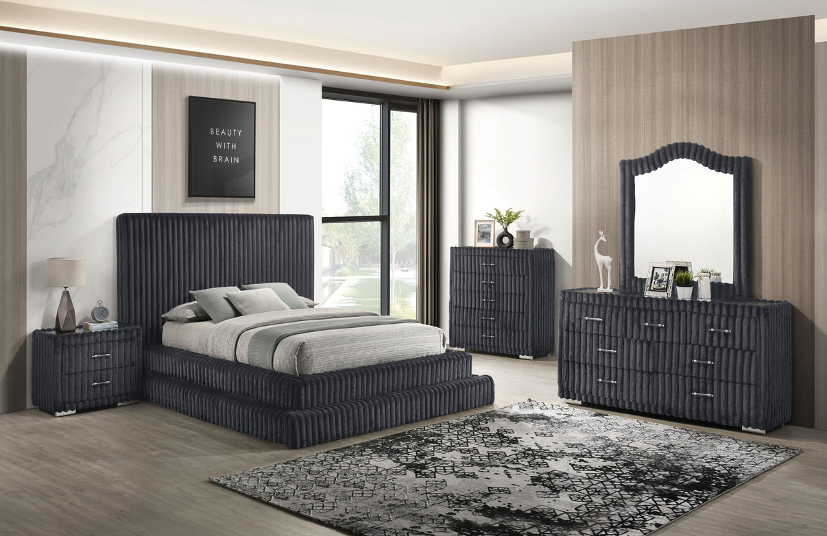Micah w/Henley Grey Bedroom Set by New Era Innovations at Eve Furniture