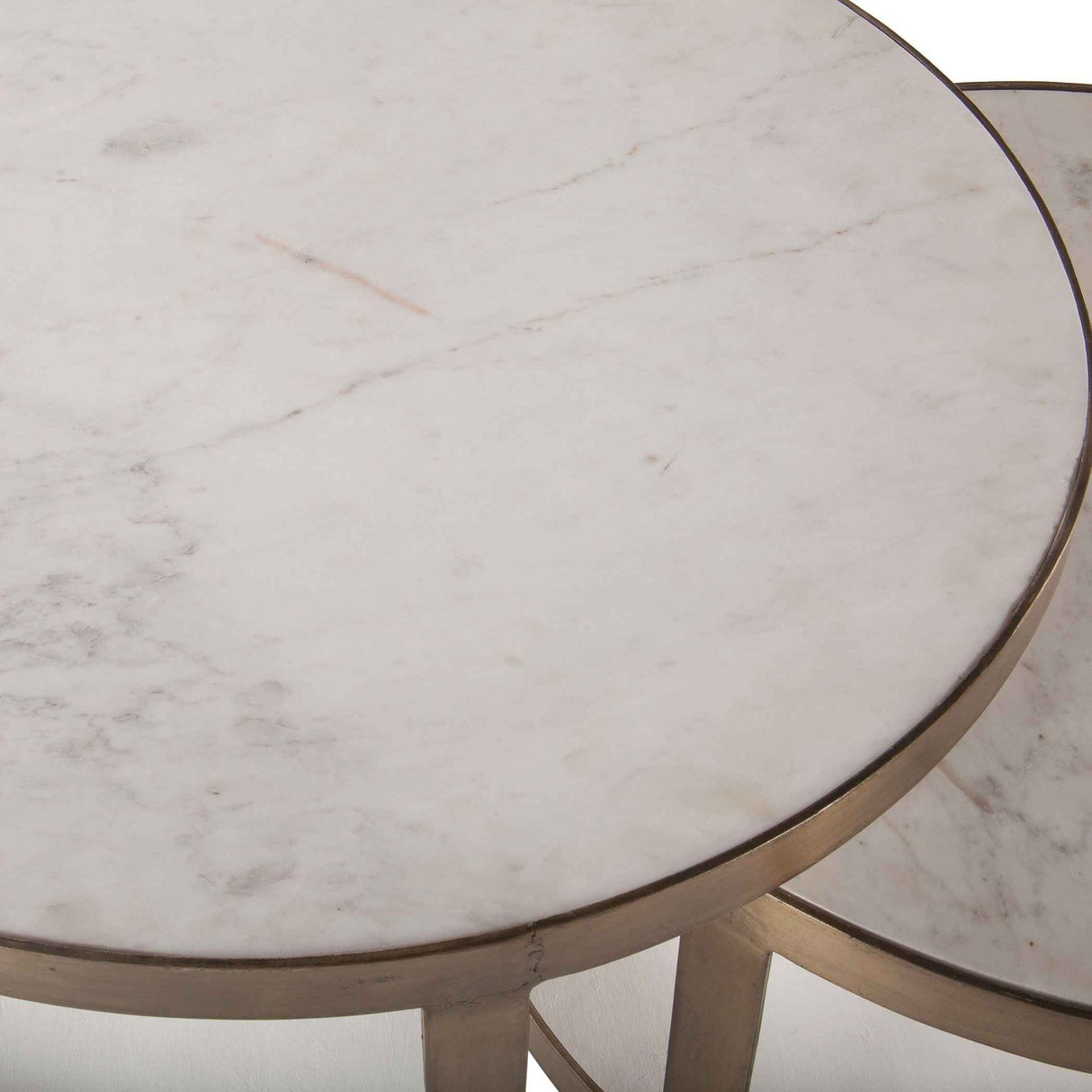 Michaelangelo 36" Nesting Coffee Table with White Marble by Home Trends & Design at Eve Furniture