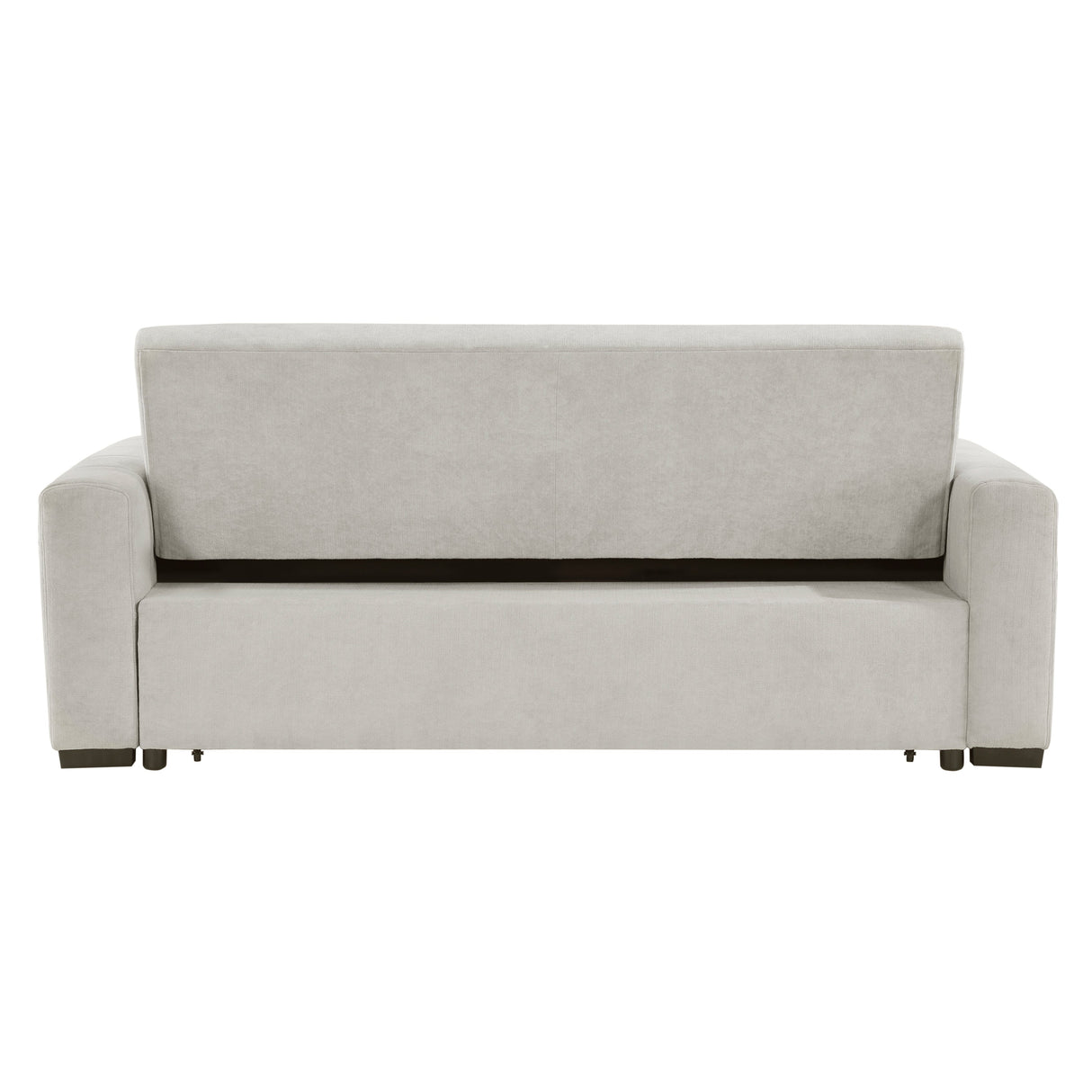 Michah Light Gray Convertible Sofa with Pull-out Bed by Homelegance at Eve Furniture