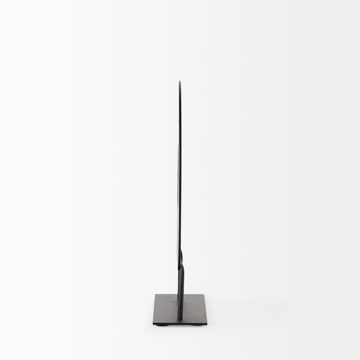 Micra Matte Black Metal Decorative Object on a Stand by Mercana at Eve Furniture