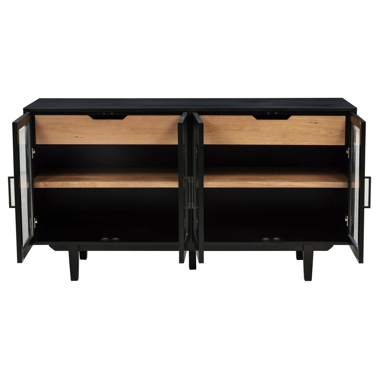 Middleton Black 4-Door Sideboard with Dual Drawers by Coaster at Eve Furniture