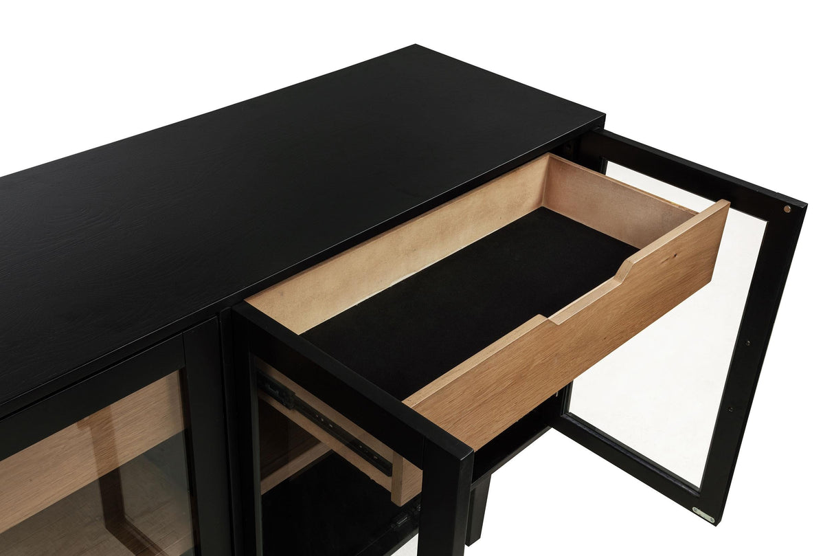 Middleton Black 4-Door Sideboard with Dual Drawers by Coaster at Eve Furniture