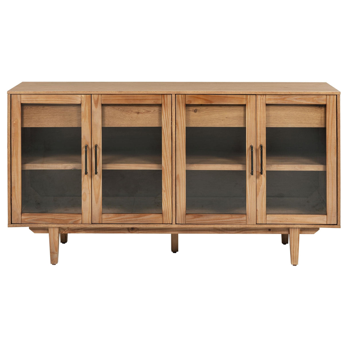 Middleton Natural 4-Door Sideboard with Dual Drawers by Coaster at Eve Furniture
