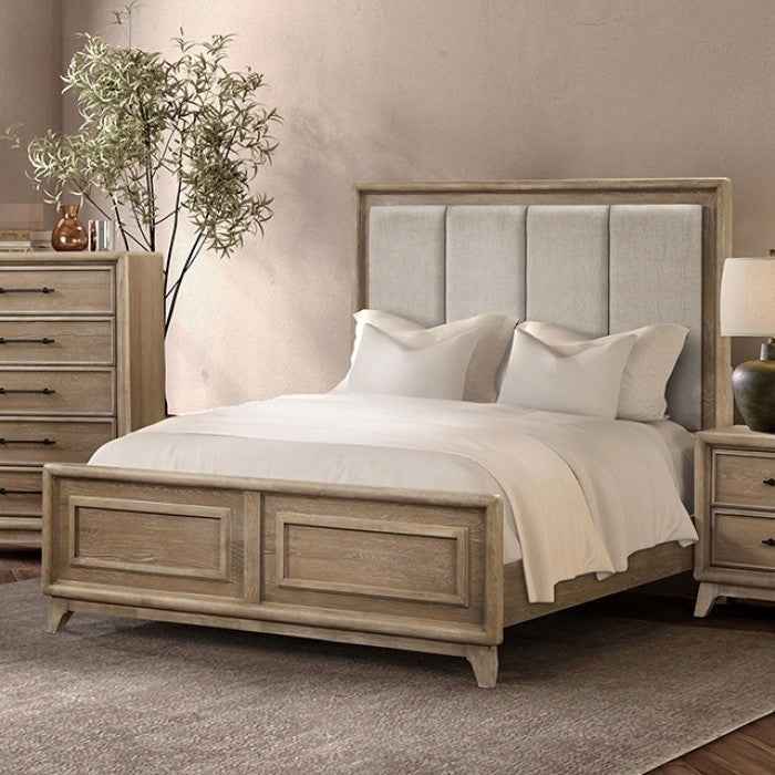 Midhurst Oak 4-Piece Queen Bedroom Set by Furniture of America at Eve Furniture