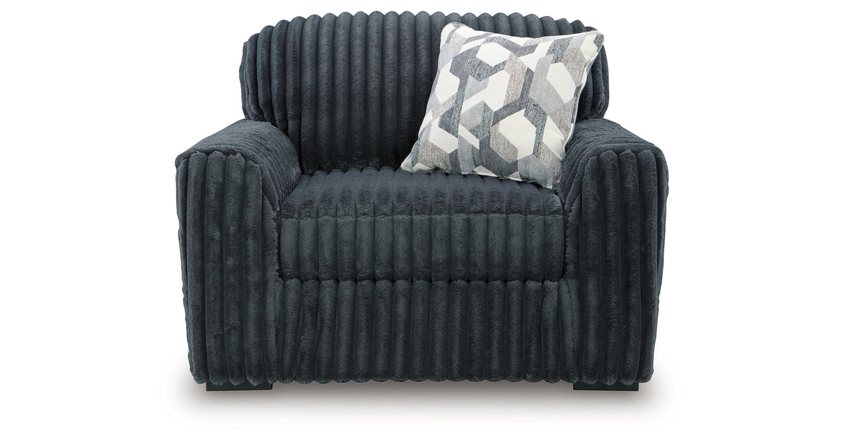 Midnight-Madness Gunmetal Living Room Set by Ashley at Eve Furniture