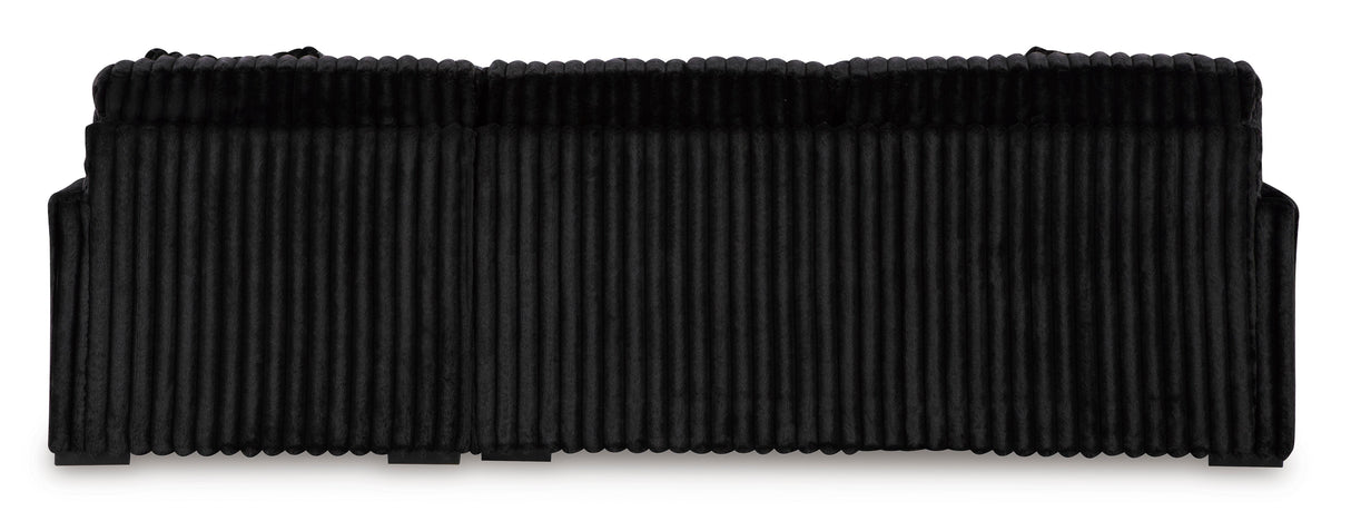 Midnight-Madness Onyx 2-Piece Right Arm Facing Chaise Sectional by Ashley at Eve Furniture