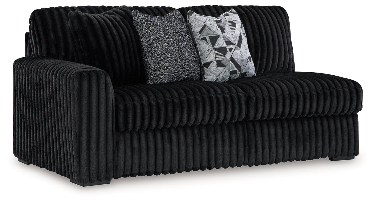 Midnight-Madness Onyx 4-Piece Sectional by Ashley at Eve Furniture